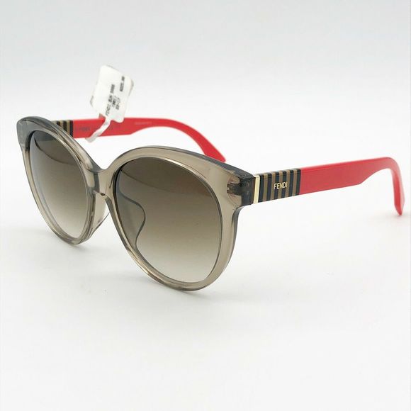 Fendi Accessories - FENDI Sunglasses Brown Red Round Frame Womens NWT